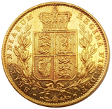 1853 Queen Victoria Shield Reverse Sovereign - Mint Lustre