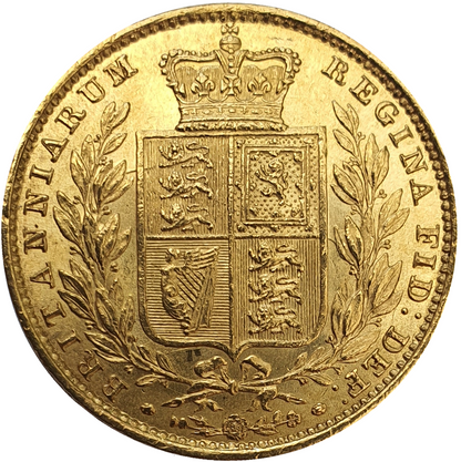 1855 Queen Victoria Shield Reverse Sovereign