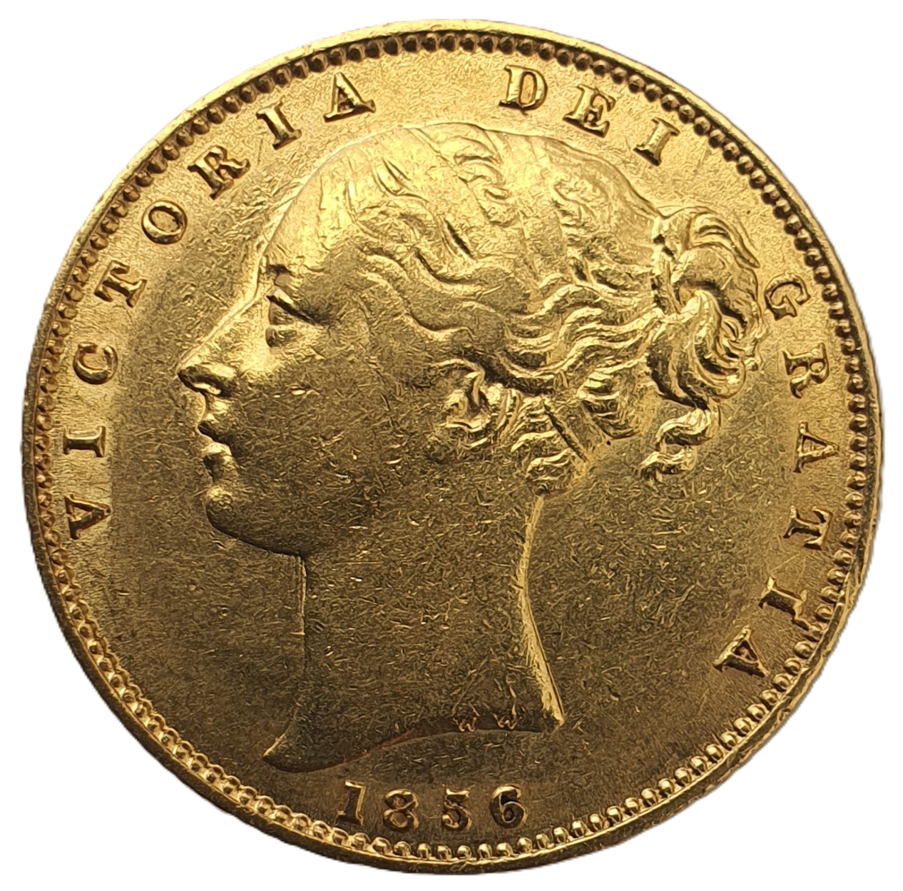 1856 Queen Victoria Shield Reverse Sovereign