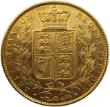 1856 Queen Victoria Shield Reverse Sovereign