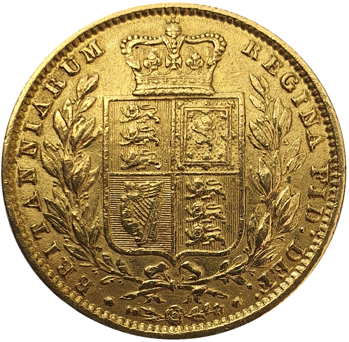 1859 Queen Victoria Shield Reverse Sovereign