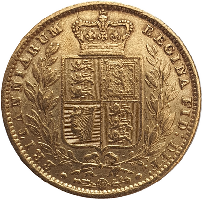1859 Queen Victoria Shield Reverse Sovereign