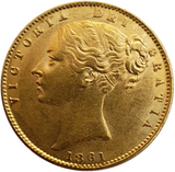 1861 Queen Victoria Shield Reverse Sovereign
