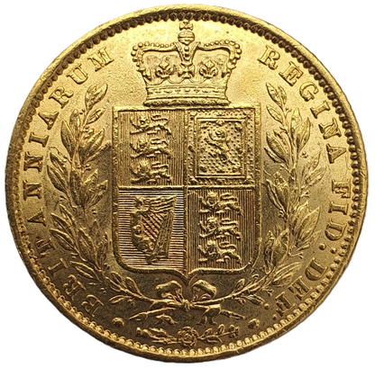 1861 Queen Victoria Shield Reverse Sovereign
