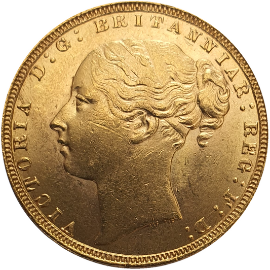 1871 Queen Victoria Young Head Gold Sovereign