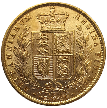 1872 Queen Victoria Shield Reverse Sovereign - Die # 25?