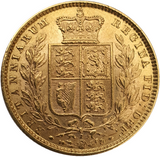 1873 Queen Victoria Shield Reverse Sovereign - Die #2