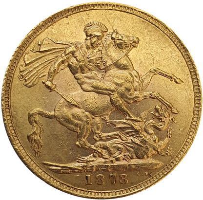 1873 Queen Victoria Young Head Gold Sovereign (Sydney)