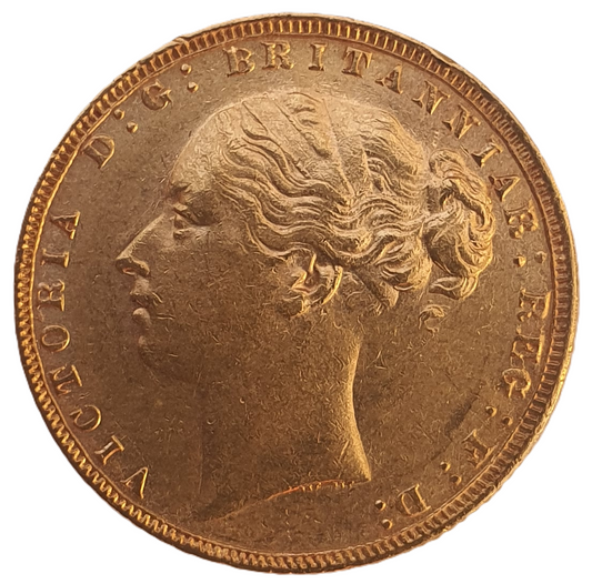 1876 Queen Victoria Young Head Gold Sovereign