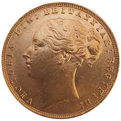1876 Queen Victoria Young Head Gold Sovereign