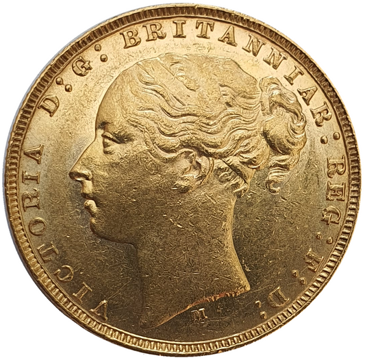 1878-M Queen Victoria Young Head Gold Sovereign