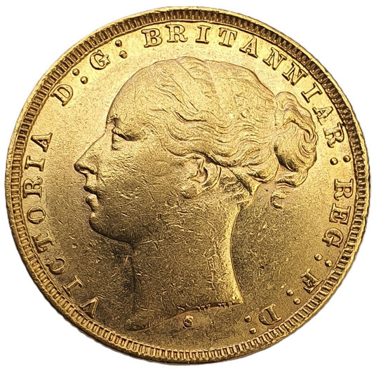 1879 Queen Victoria Young Head Gold Sovereign (Sydney)