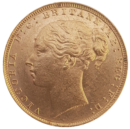 1880 Queen Victoria Young Head Gold Sovereign