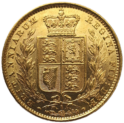 1882-S Queen Victoria Shield Reverse Sovereign