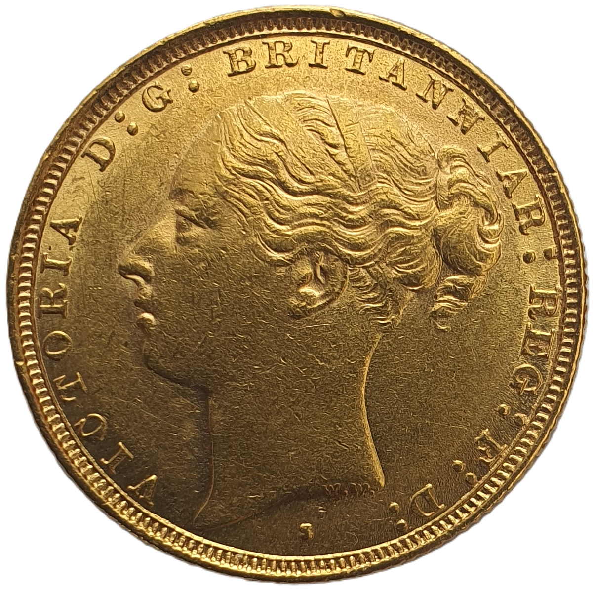 1882 Queen Victoria Young Head Gold Sovereign (Sydney)