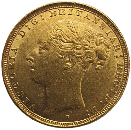 1882 Queen Victoria Young Head Gold Sovereign (Sydney)