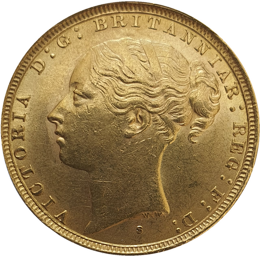 1884 Queen Victoria Young Head Gold Sovereign (Sydney)