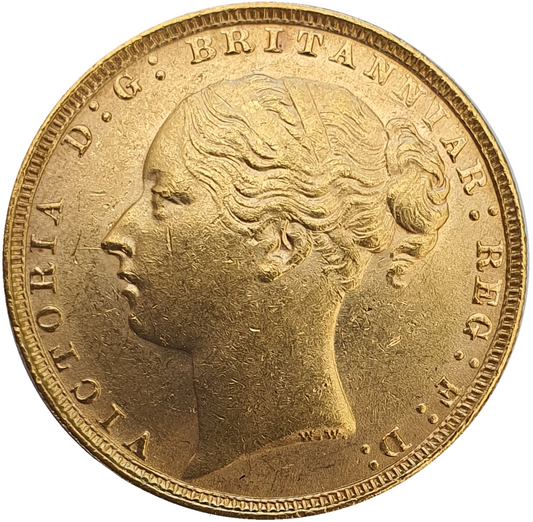 1885 Queen Victoria Young Head Gold Sovereign
