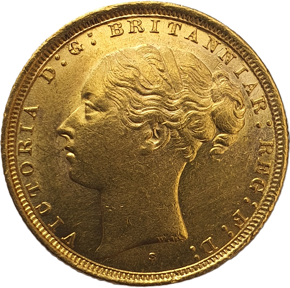 1886 Queen Victoria Young Head Gold Sovereign (Sydney)