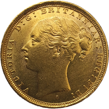 1886 Queen Victoria Young Head Gold Sovereign (Sydney)