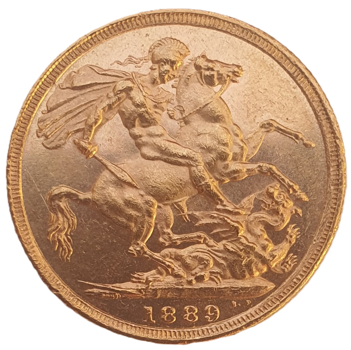 1889 Queen Victoria Jubilee Head Gold Sovereign - (Second Bust) DISH L11