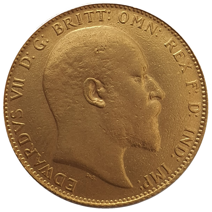 1908-C King Edward VII Satin finish Specimen Sovereign (Ottawa / Canada)