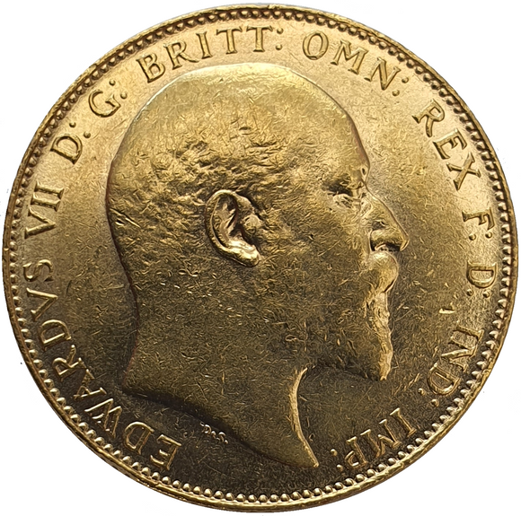 1909-C King Edward VII Gold Sovereign (Ottawa / Canada)