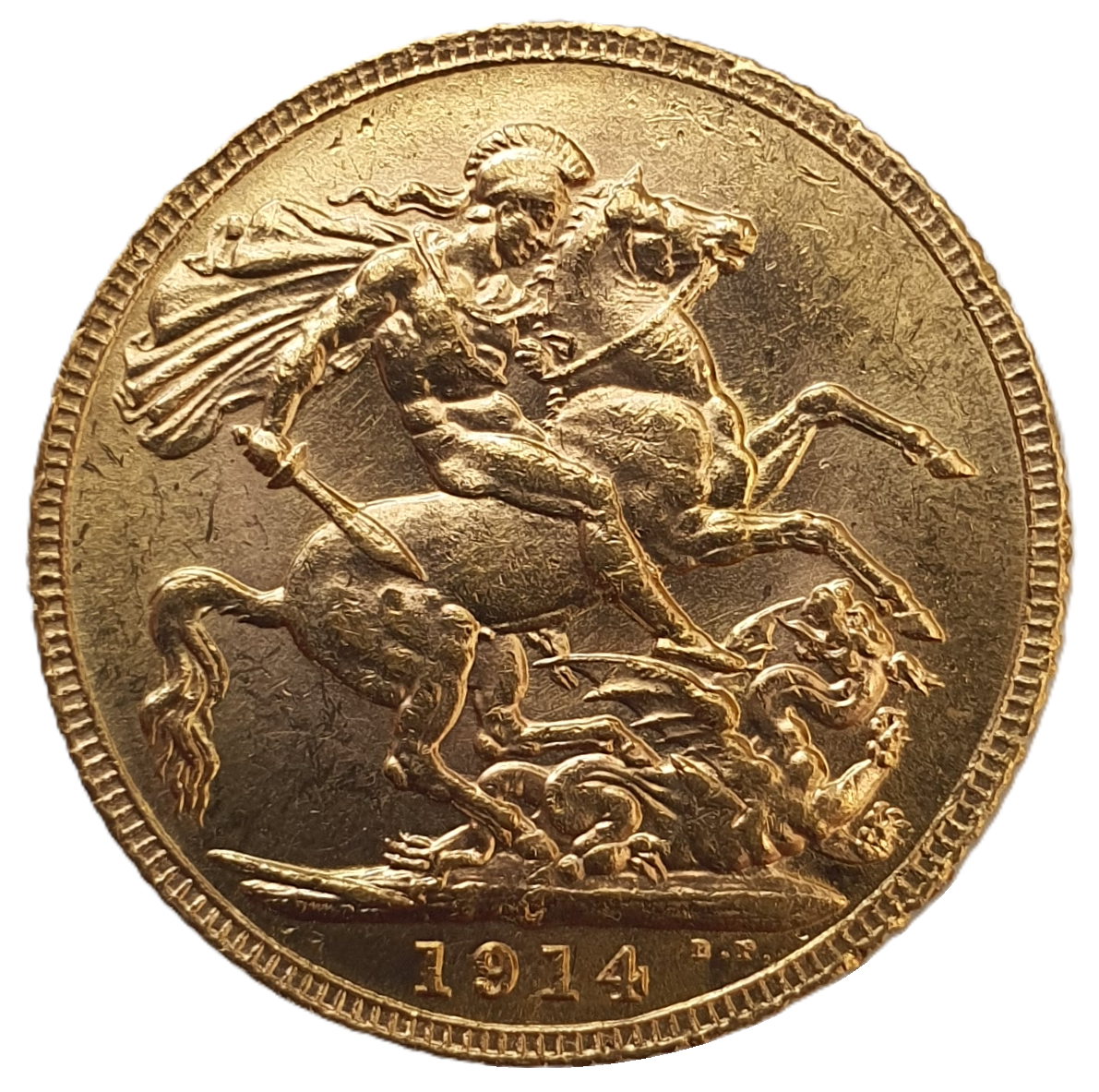 1914-C King George V Gold Sovereign (Ottawa / Canada) - Marsh R3