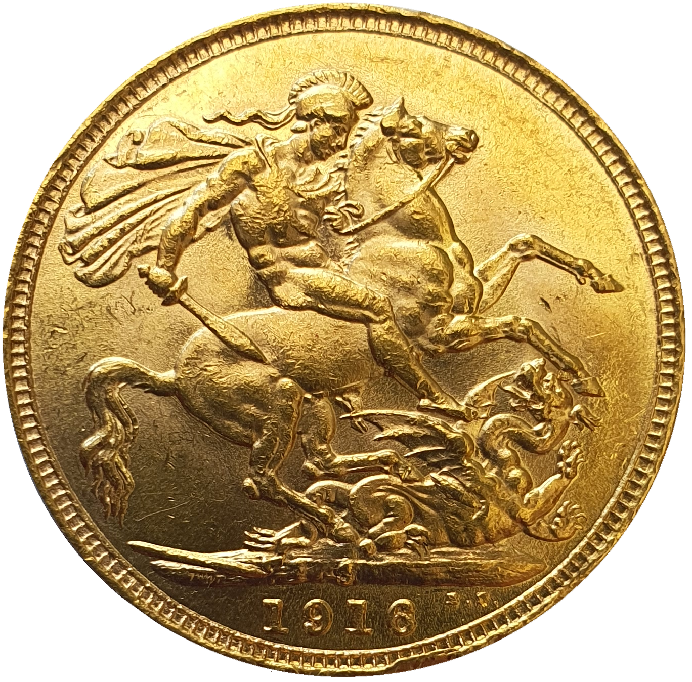 1916-S King George V Gold Sovereign (Sydney)