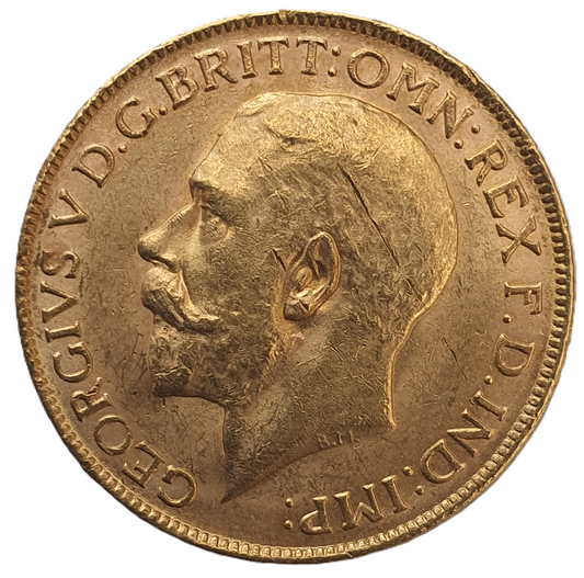 1924-M King George V Gold Sovereign (Melbourne)