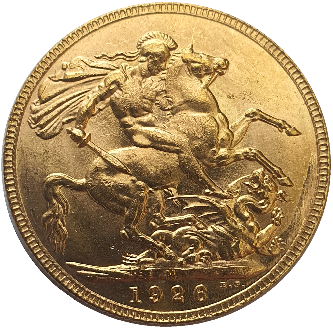 1926-M King George V Gold Sovereign (Melbourne)