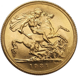 1931-M King George V Gold Sovereign (Melbourne) Very Rare