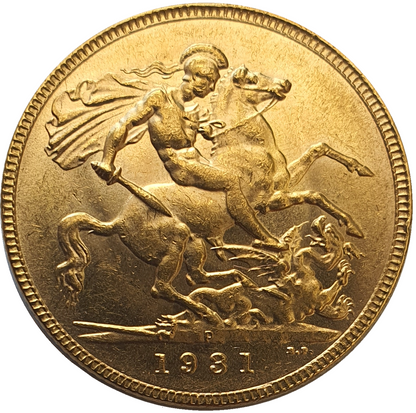 1931-P King George V Gold Sovereign (Perth)