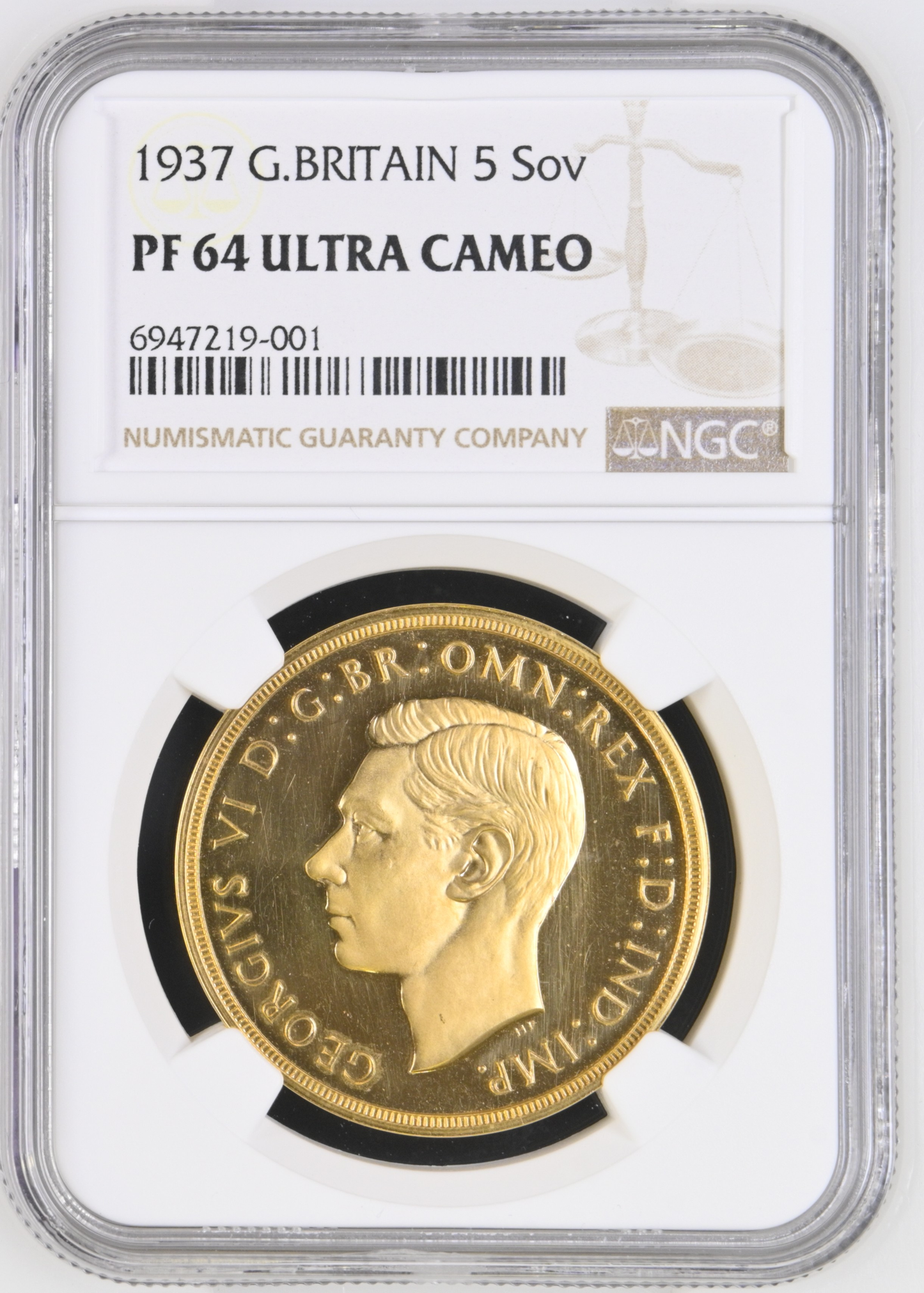 1937 George VI Gold Proof 4 coin Coronation Specimen Set