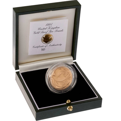 1995 Queen Elizabeth II Dove of Peace £2 Gold Proof Coin