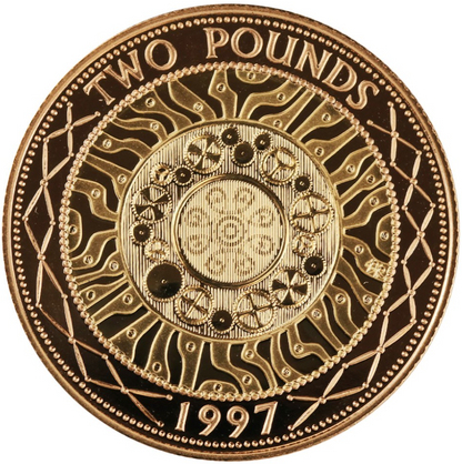 1997 Queen Elizabeth II Technology £2 Gold Proof Coin