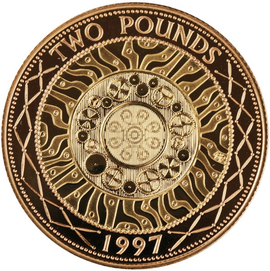 1997 Queen Elizabeth II Technology £2 Gold Proof Coin