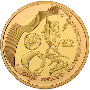 2002 Proof £2 Gold 4-Coin Set – Commonwealth Games Collection - Boxed / COA