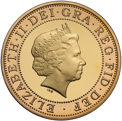 2009 Queen Elizabeth II Charles Darwin £2 Gold Proof Coin