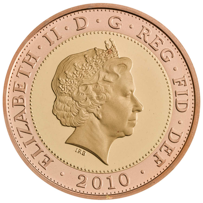 2010 Queen Elizabeth II Florence Nightingale £2 Gold Proof Coin
