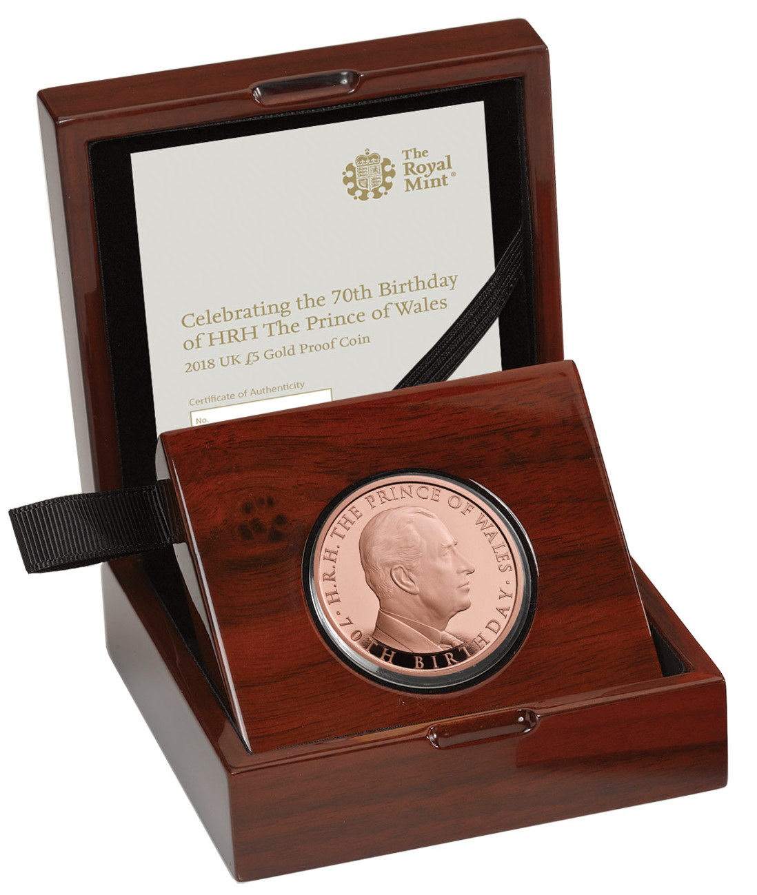 2018 Queen Elizabeth II 'Prince Charles 70th Birthday' Crown Gold Proof