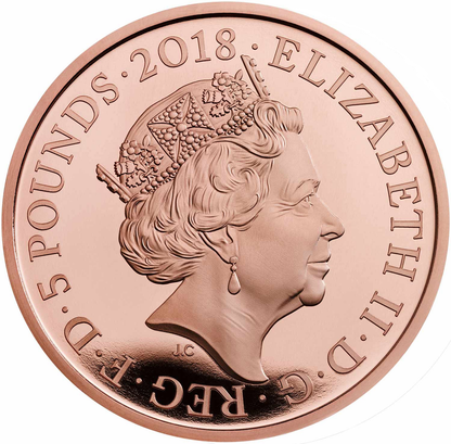 2018 Queen Elizabeth II 'Prince Charles 70th Birthday' Crown Gold Proof
