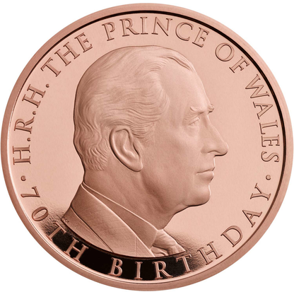 2018 Queen Elizabeth II 'Prince Charles 70th Birthday' Crown Gold Proof