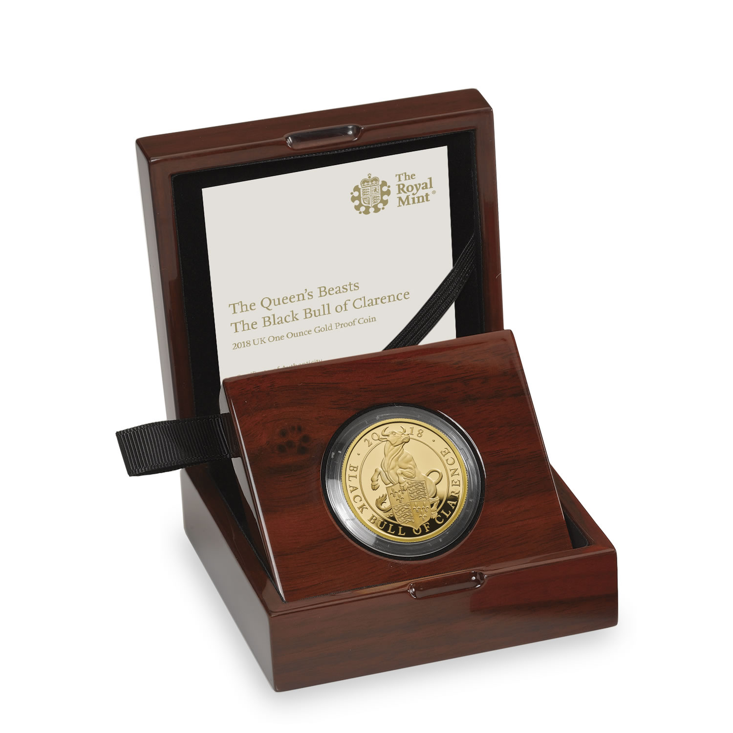 2018 Queen Elizabeth II 'Black Bull of Clarence' 1oz 999.9 Gold Proof Coin