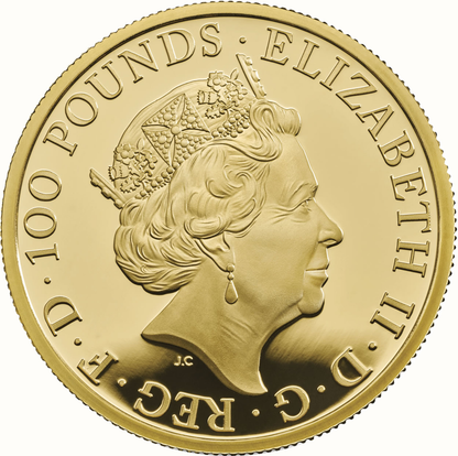 2018 Queen Elizabeth II 'Black Bull of Clarence' 1oz 999.9 Gold Proof Coin
