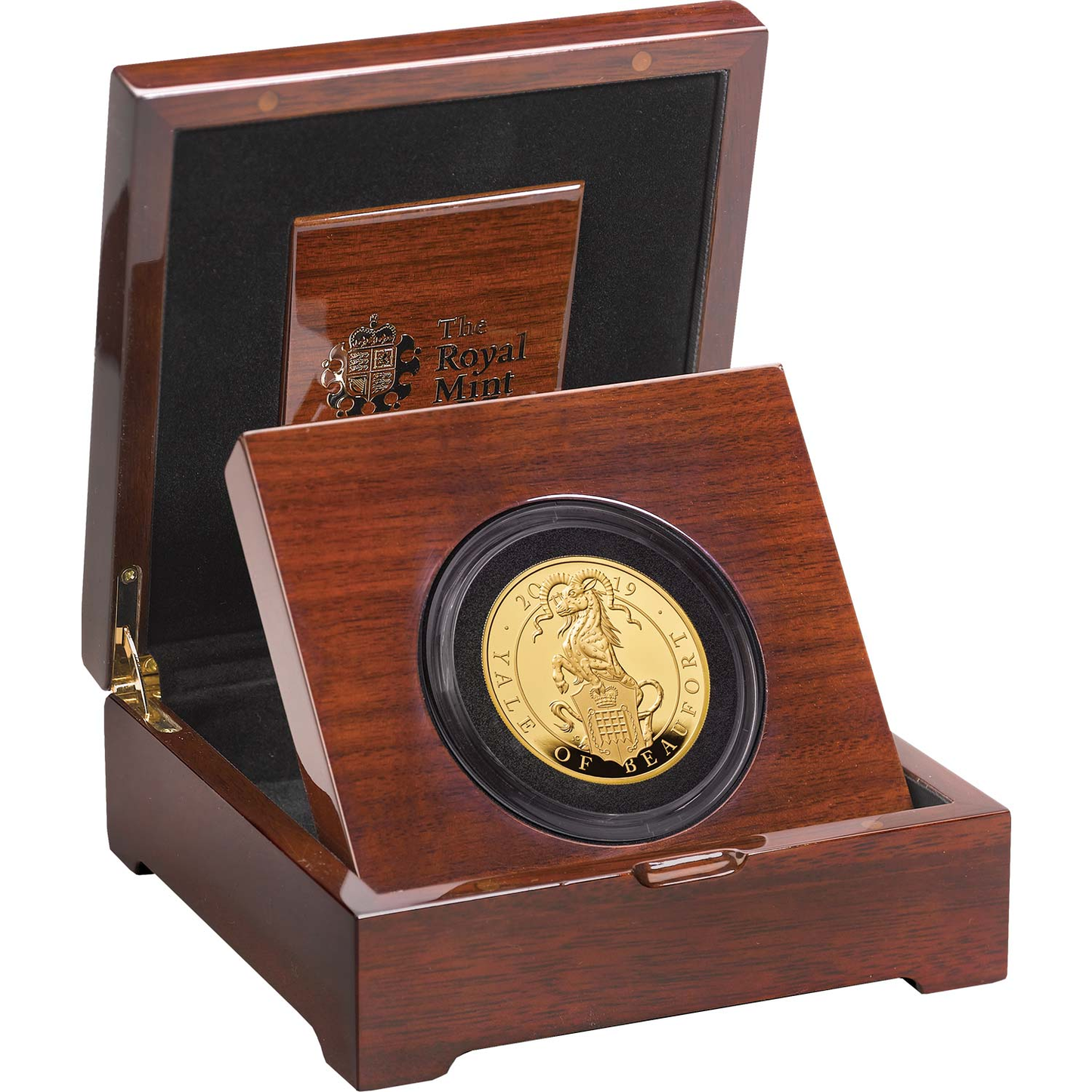 2019 Queen Elizabeth II 'Queens Beast Yale of Beaufort' 5oz 999.9 Gold Proof Coin