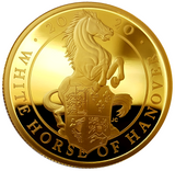 2020 Queen Elizabeth II 'White Horse of Hanover' 1/4oz 999.9 Gold Proof Coin