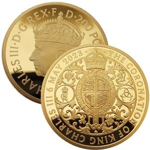 2023 King Charles III Coronation 2oz (two) 999.9 Gold Proof Coin