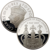 2023 King Charles III Coronation £5 Crown PIEDFORT Silver Proof