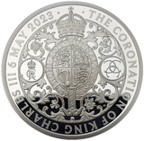 2023 King Charles III Coronation 5oz (five) 999.9 Silver Proof Coin